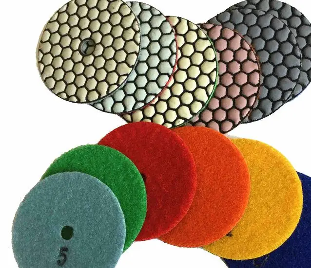 6pcs Dry Polishing Pads 30 2000 for Granite Marble Ceramic Polishing