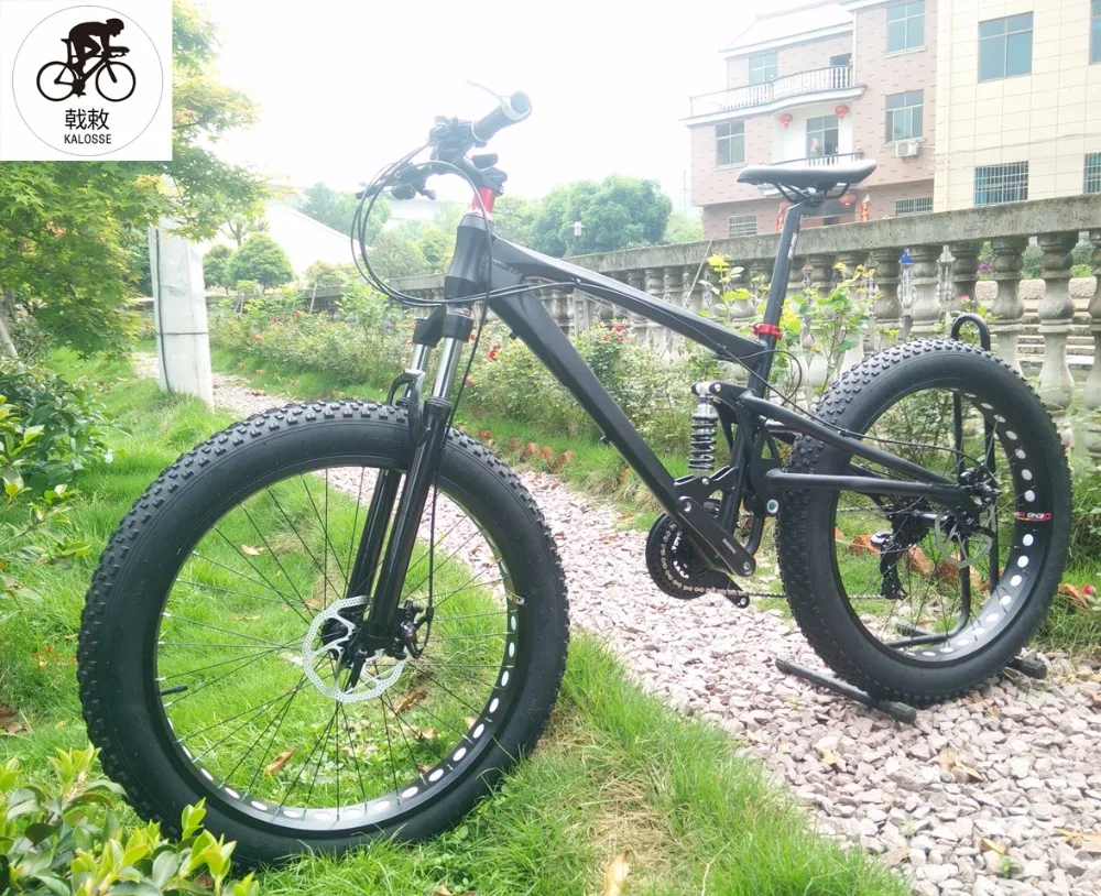 Sale Kalosse 165mm travel frame  Beach bikes  26*4.0 tires  24/27/30 speed   tyre dirt bike,17 inch Snow bikes 0