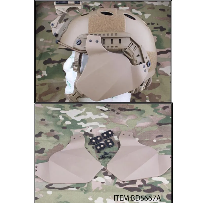 Шлем Emersongear боковая крышка для быстрого шлема рельса военный страйкбол шлем