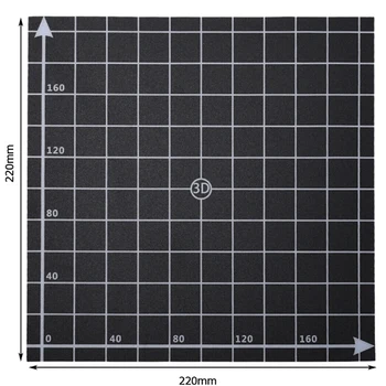 

1pc Hot Bed Surface Sticker 220x220mm With 1:1 Coordinate For 3D Printe