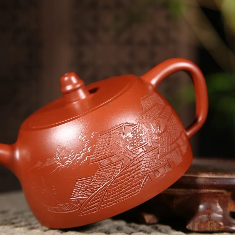 Yixing НЕОБРАБОТАННАЯ руда dahongpao мастера все руки пота жрецы кунг-фу чайник на заказ wechat бизнес агент