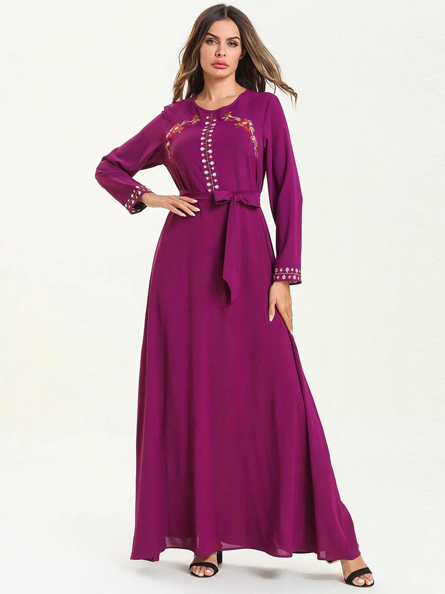 

Islamic Middle Eastern Arabic Muslim Abaya Dubai Moroccan Kaftan Kaftan Morocco Dress Morocco Ramadan Embroidery Robe Dubai