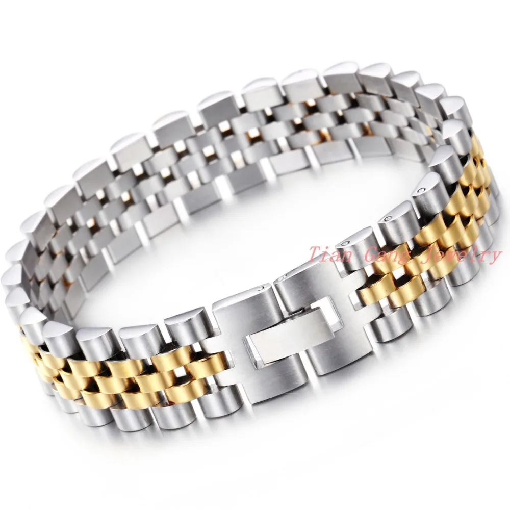 New Arrival font b Bracelet b font 20 5cm Silver font b Gold b font 316L