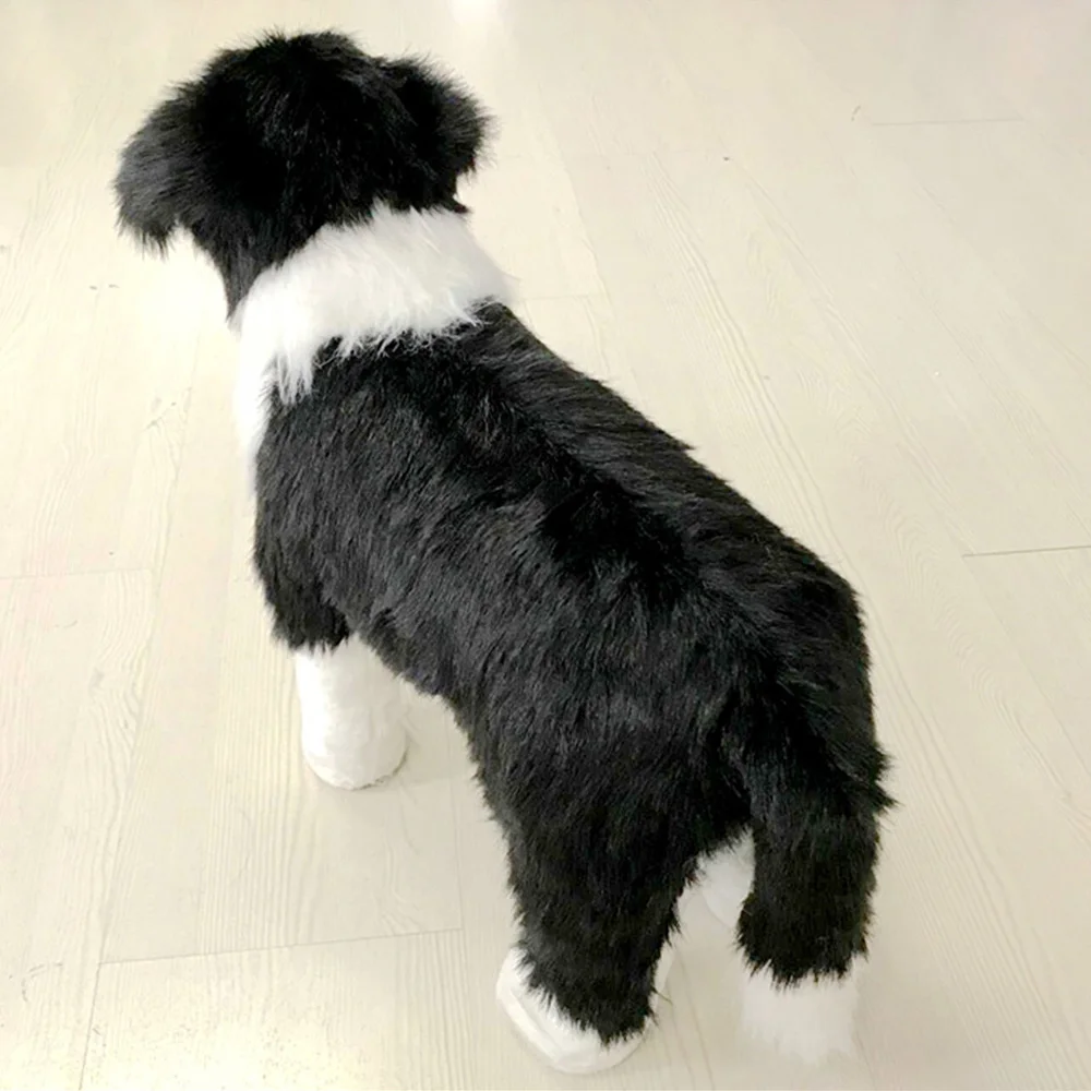 cute simulated animal dog plush toy stuffed soft realistic dogs doll can ride on the back children gift decoration 3