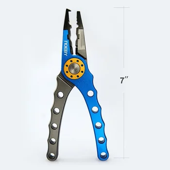 

Noeby fishing pilers Scissors Aluminum Bent Nose Stainless Steel Jaws Fishing Pliers Line Cutter Remove Hook fishing Tackle Tool