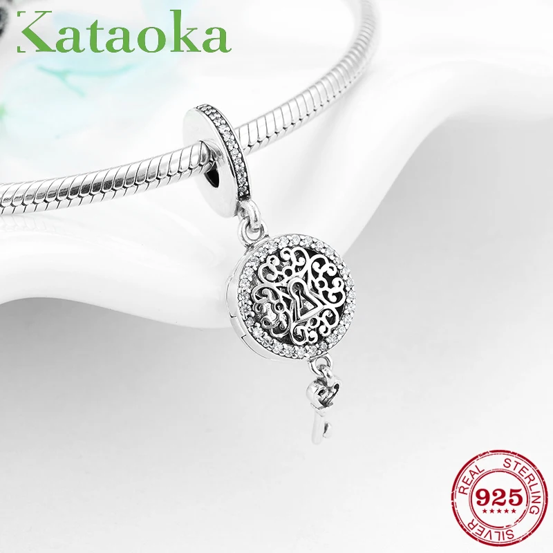 Sterling Silver Best Friend Heart Dangle Pendant for European Charm Bracelets