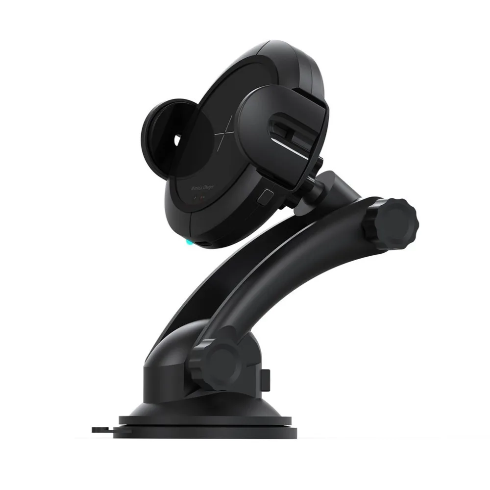Car Mount Holder Smart Wireless Charger for iPhone X 8 Automatic Infrared Sensor Mobile Phone Wireless Charging Docking Stand