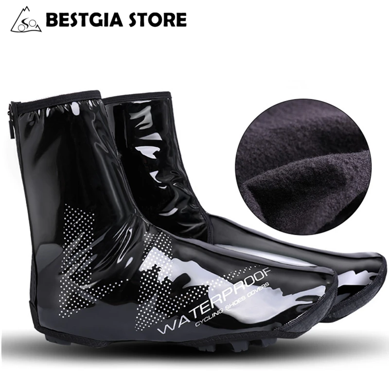 Cycling Waterproof Thermal Road Bike Overshoes Bicycle Warm Boot Shoes Covers