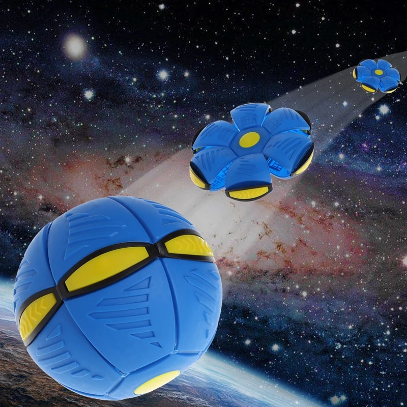 تحلق UFO شقة رمي القرص الكرة مع مصباح ليد لعبة طفل في الهواء الطلق حديقة شاطئ لعبة الساخن