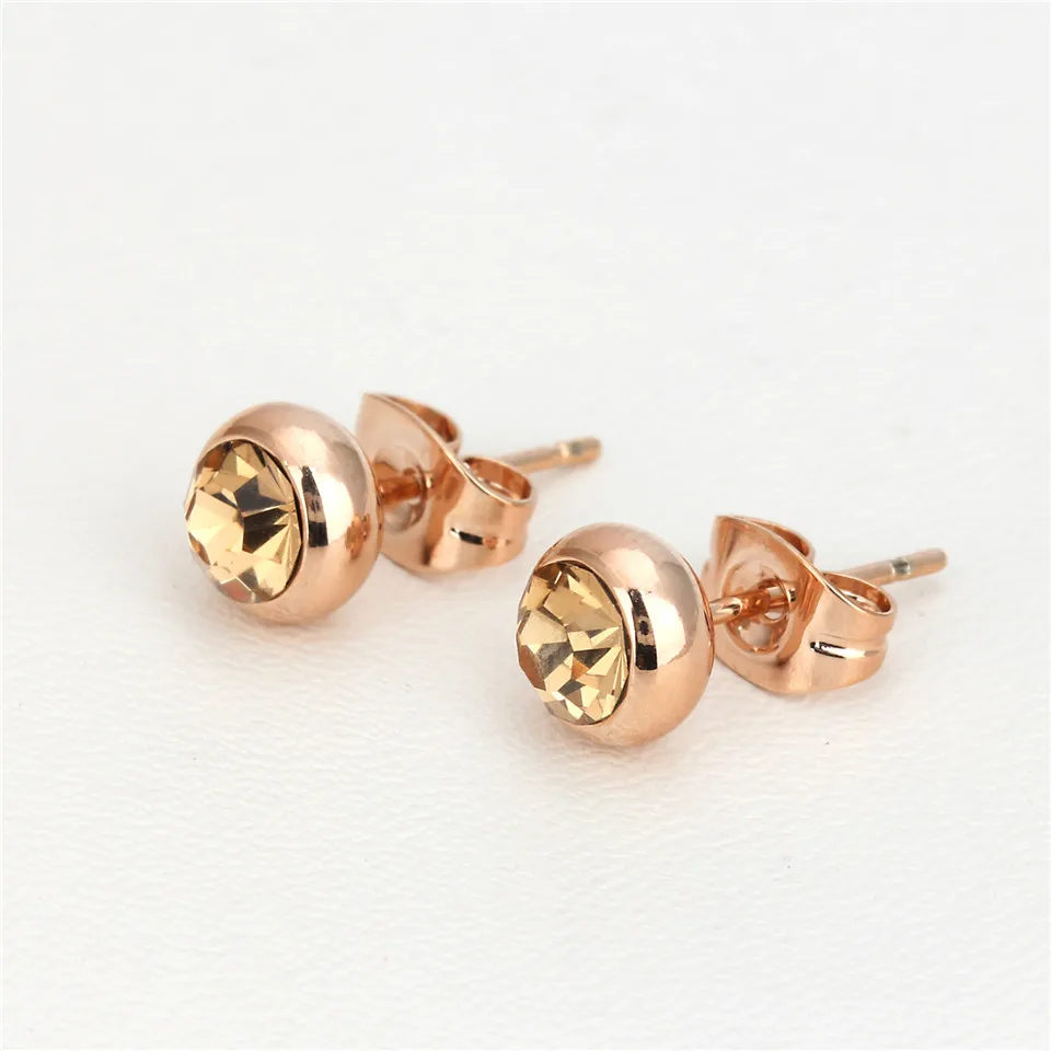 b PISSENLIT Women Jewelry Statement Korean Fashion Earrings pendientes mujer moda 2019 Pink Blue Black Round Rhinestone Earrings