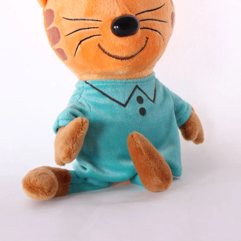 Russian Cartoon Happy Kittens Three Kittens Plush Doll Toys Cute Neko Cat Kitty Soft Stuffed Animals Kid Children Gift 3pcslot  (2)
