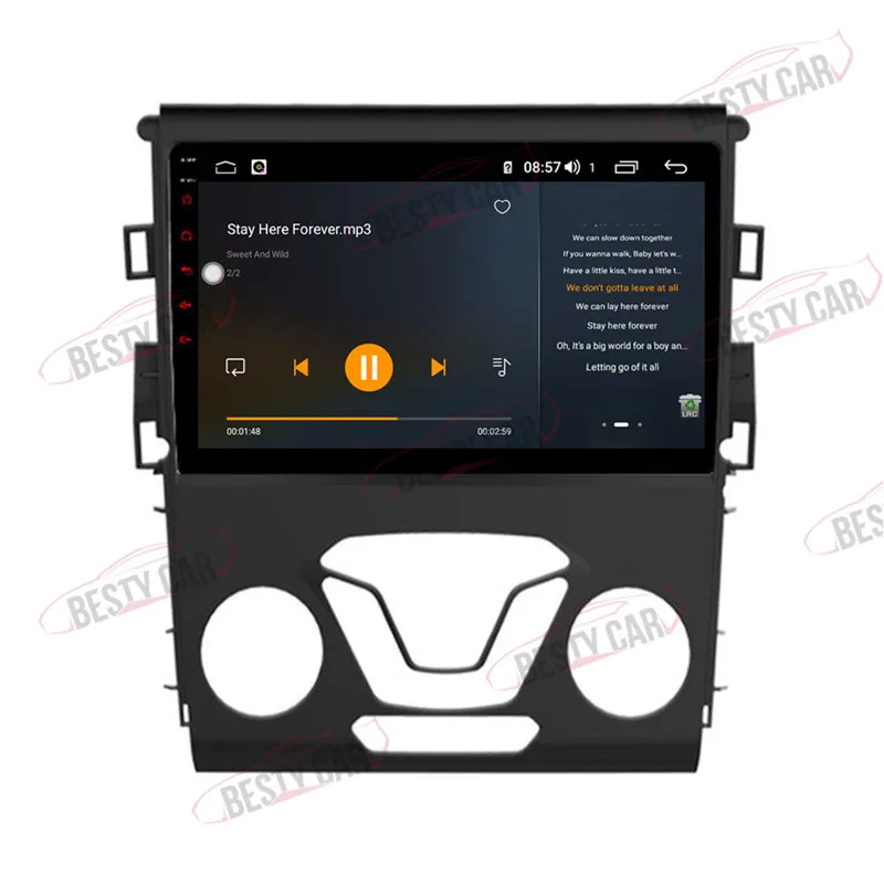 Flash Deal 10.1" Android 8.1 Car Multimedia Player Stereo for Ford Mondeo 2013 2014 2015 2016 2017 GPS Navigation Head Unit DSP 2.5D+IPS 4