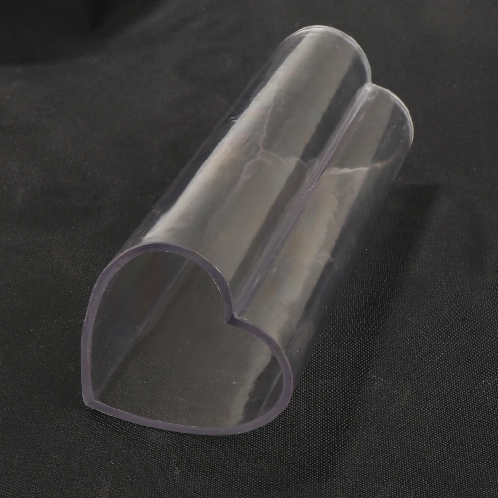 Plastic Heart Shape Candle Mould Soap Mold for DIY Candle Making 51x51x152mm