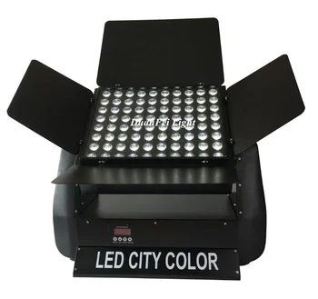 

2lots Outdoor waterproof city color led 80x10W 4in1 RGBW wall washer dmx led City color tower hotel building