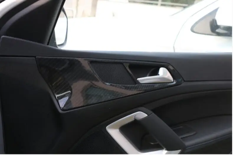 4 шт. для PEUGEOT 308 автомобиль седан интерьер Стайлинг ABS Хромированная дверная ручка Чаша крышка наклейка отделка модлинг