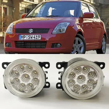 

Car Styling LED Fog Light Lamp For Suzuki Swift 2005-2009 Swift Sport 9-Pieces Leds Chips H11 H8 12V 55W Halogen Fog Lights