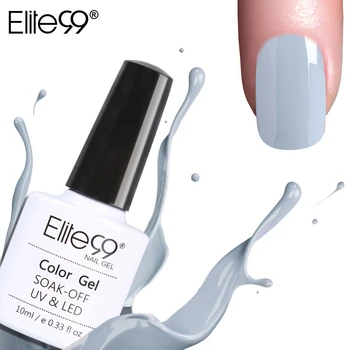 

Elite99 All 12 Colors Nail DIY Soak off Gel UV LED 10ml Nail Art Grey Color Gel Nails Polish UV Varnish Lacquer