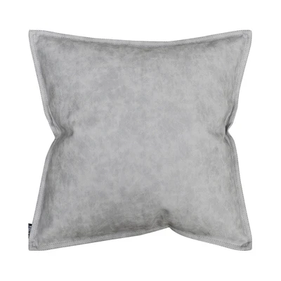 Роскошный домашний декор, Мягкая Наволочка из искусственной кожи, серый, синий, оранжевый, декоративная наволочка для подушки, 30X50 см, диванная подушка - Цвет: grey