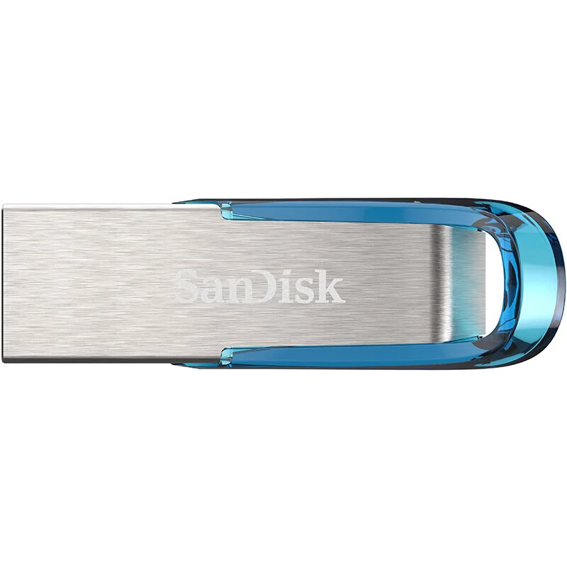 Sandisk флешка 32 гб USB Flash Drive флешки usb stick 32 гб USB3.0 натуральная Ultra Flair металлическая флеш-диск на ключ синий Memory Stick