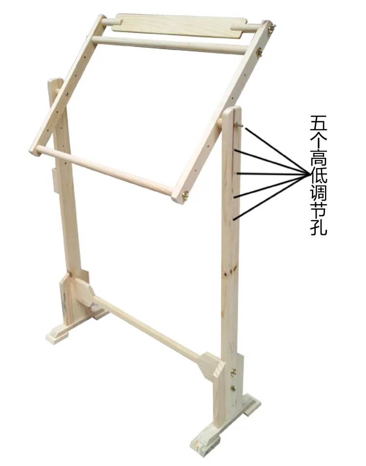 Средняя деревянная рамка для вышивки крестиком рамка для рукоделия подставка для вышивки Регулируемая деревянная рамка