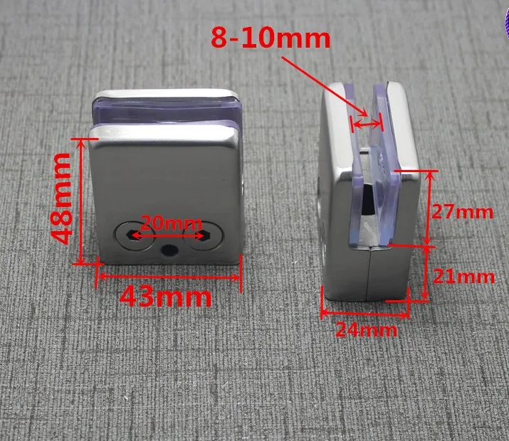4 шт нержавеющая сталь квадратный кронштейн для держателя зажима зажим для стеклянной полки поручни серебро