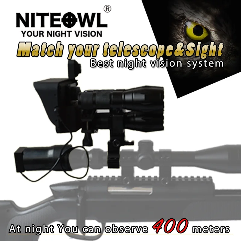 

NITEOWL Digital hunting patented night vision Video recording function Two camera video 400 meter distance