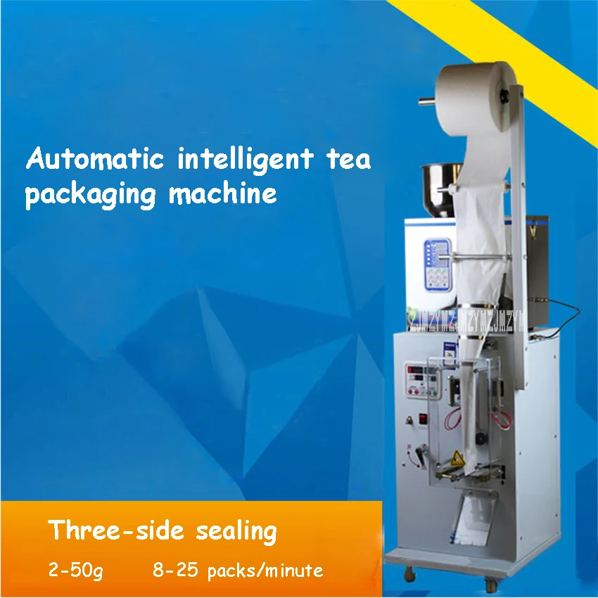 Автоматический машина для упаковки чая три-герметизация сторон машина количественный упаковочная машина 110 В/220 в 2-50 г czb-bzj-002