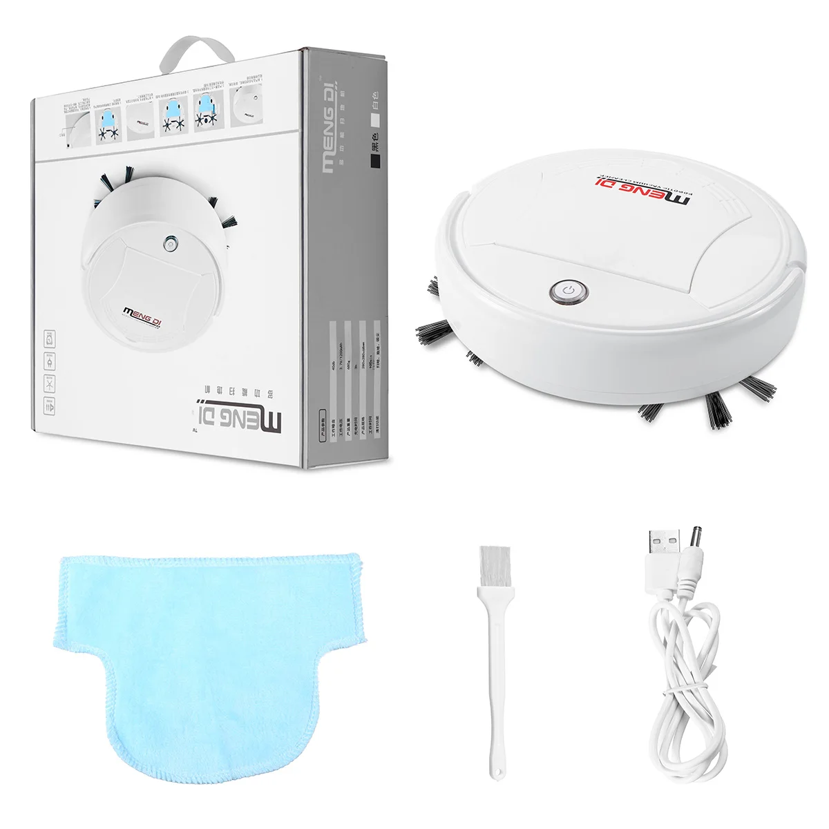 Sweeping Robot Smart Robot Vacuum Cleaner USB Rechargeable 3 In 1 Strong suction Automatic Sweeping Mop Home Floor Sweeps& Wet