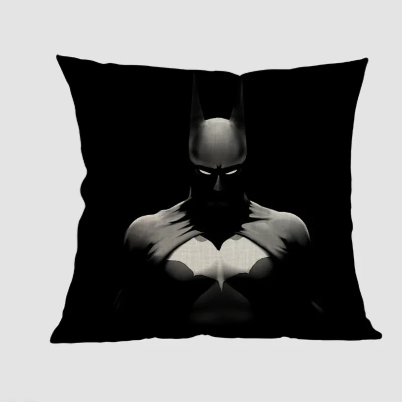 

Super hero Batman black dark knight Decoration for home kids boy bedroom gift cartoon Party Cushion Cover Pillow Case Sofa Chair