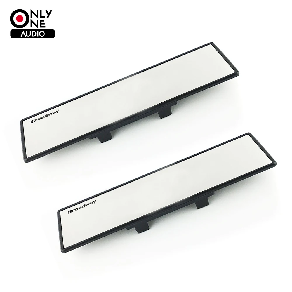 Broadway Universal 300mm Wide Flat Interior Clip On Car Truck Rear View Mirror