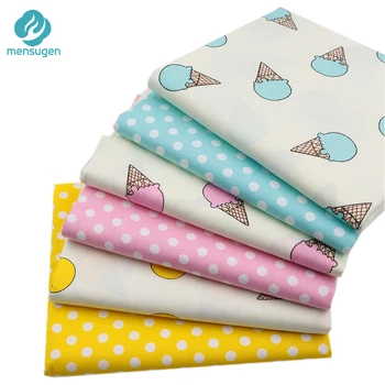 

6pcs 18"x22"/46cmx56cm Fat Quarter Cakes Dots Cotton Fabric for Patchwork Sewing Tissu Handmade Needlework Patchwork Material