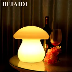 BEIAIDI 16 Цвет RGB Гриб светодиодный ночник атмосфера настроение настольная лампа IP68 открытый мебель с подсветкой бар света с дистанционным