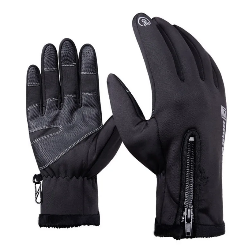 

Winter Outdoor Touch Screen Waterproof Windproof Riding All Fingers Warm Mountaineering Ski Sports Gloves