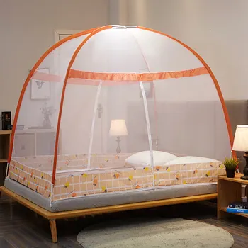 

Multi-Color Bi-parting Mongolian Yurt Mosquito Net For Summer Physical Anti-Mosqutio Adults Bed Net Outdoor Camping Mesh Tent