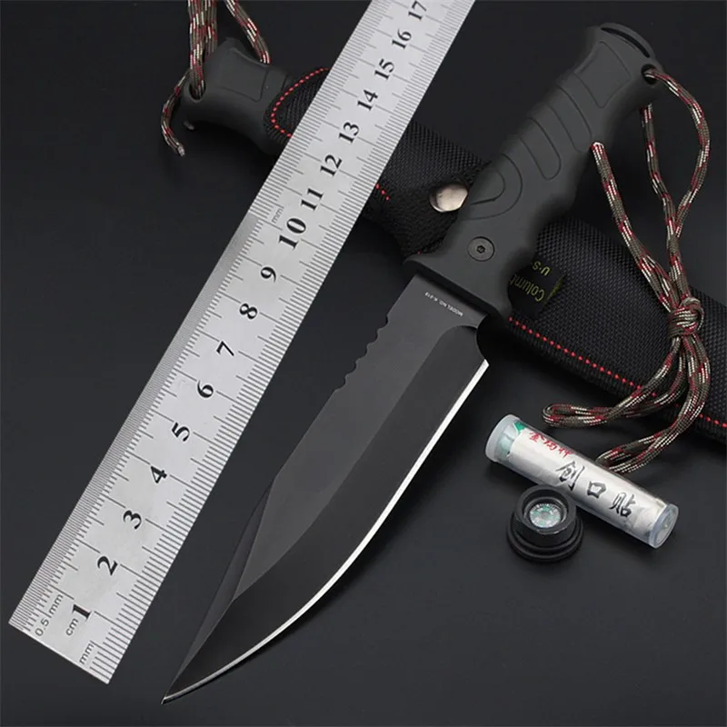 

2018 New Free Shipping 7CR17MOV Steel Outdoor Fixed Tactical Hunting Knife Camping Survival Military Straight Knives EDC Tools