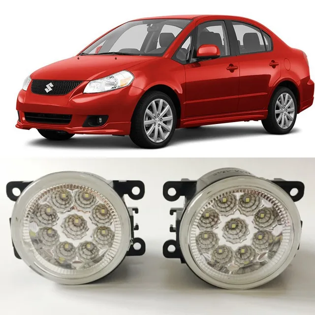 Car Styling LED Fog Light Lamp For Suzuki SX4 Saloon GY 2007 2011 9