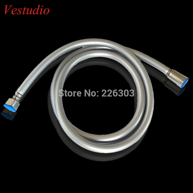 Vestudio 150 سنتيمتر طلاء الفضة رمادي pvc دش شطاف حمام دش زينة شحن مجاني