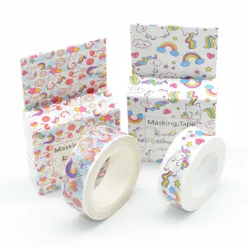 

Washi Tape Unicorn Stickers Scrapbooking Masking Washitape La Casa De Papel Mask Cute Fita Adesiva Cinta Adhesiva Decorativa