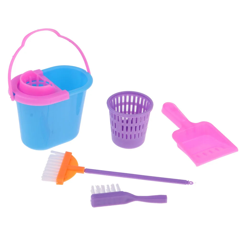 Dollhouse Nursery Room Simulation Baby Cleaning Tools Set Furniture Toy for MellChan 9-11inch Reborn Doll Playset Toy