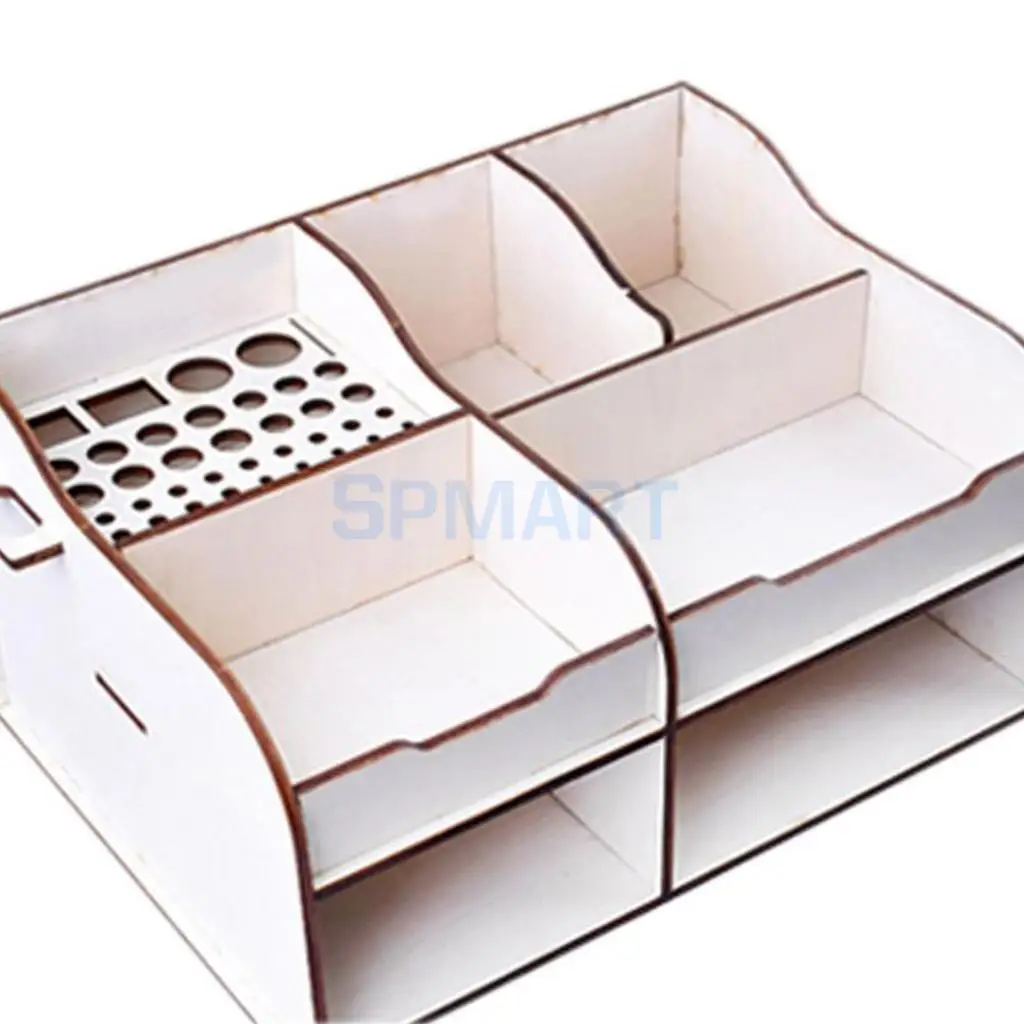DIY Basewood Portable Action Figure Model Building Kit Tool Storage Rack Shelf for Gundam