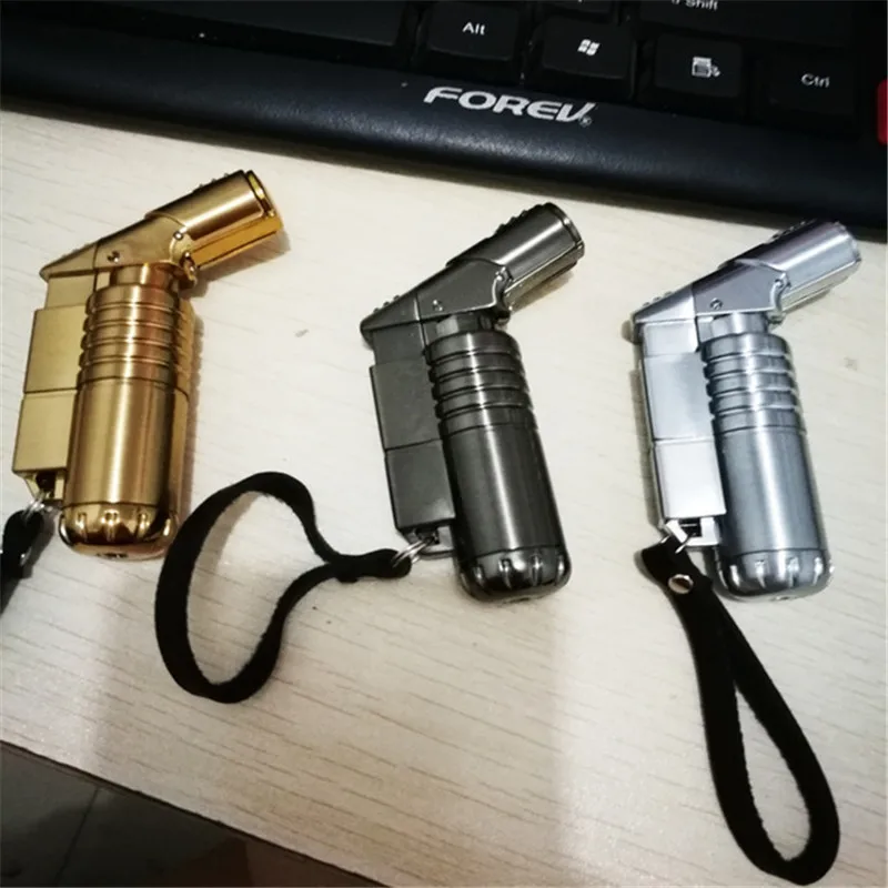 

New Welding Jet Lighter Torch Turbo Lighter Fire Windproof Portable Spray Gun Metal Pipe Cigar Lighter Outdoor 1300 C NO GAS