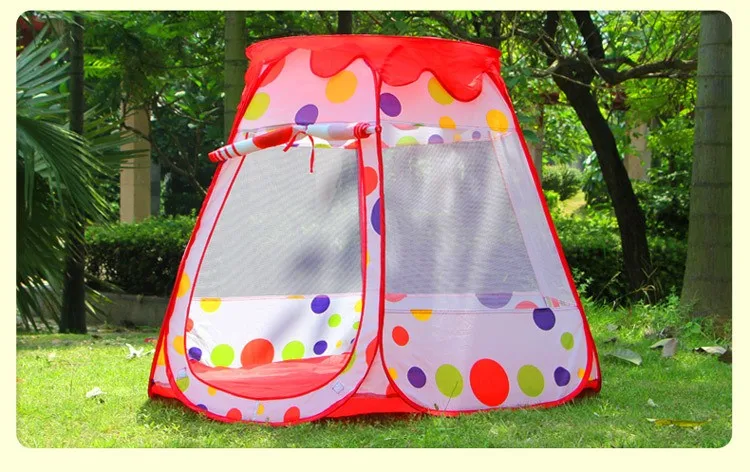 Wishing indoor and outdoor tent large house game house baby princess theater portable marine ball pool baby toys playpen (3)