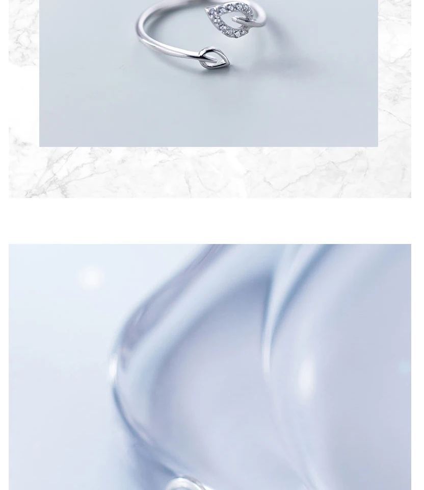 2019 100% 925 Sterling Silver Fashion Jewelry Double Hollow Leaf Round Cubic Zirconia Ring Sizable Girls Kids Xmas Gift Bijoux (11)