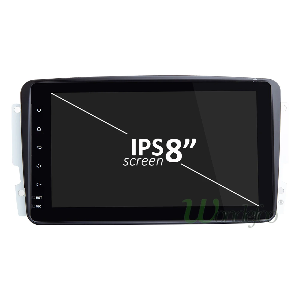 Top IPS SCREEN Android 8.1 2G RAM 4Core 2Din CAR GPS for Benz W209 W203 W168 W463 W163 M ML Viano W639 Vito Vaneo E-W210 DVD PLAYER 1