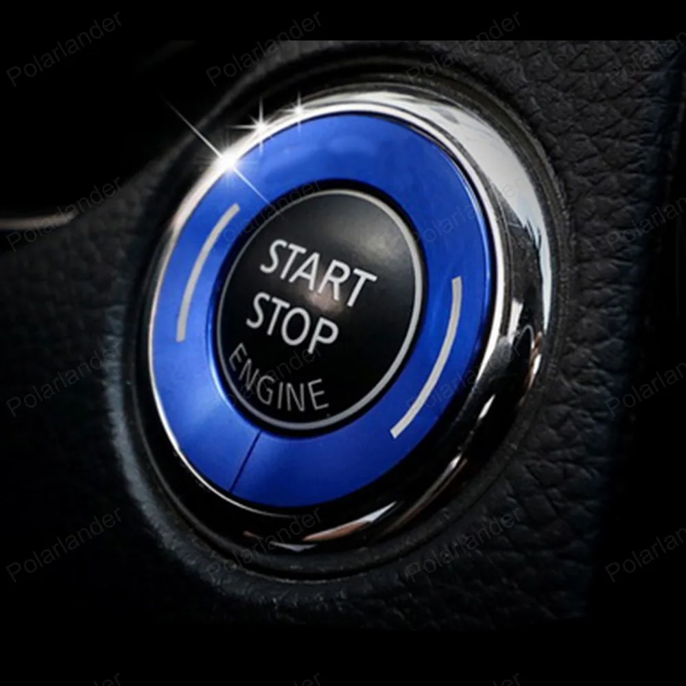 

Engine Start stop button Cover For Nissan X-Trail 2014 Ignition Switch key Ring Car styling