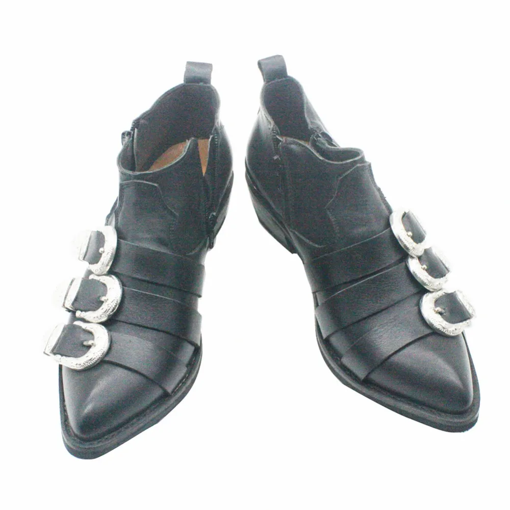 Leather Cowboy Boots - MJ Classic BAD Version Cosplay Shoes image 2