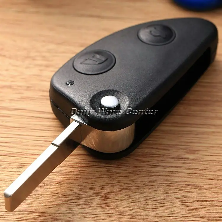 

Car Replacement Part 2 Buttons Flip Keyless Entry Remote Key Fob Car Key Case Shell Cover Blade Safety for Alfa Romeo 147 156 GT