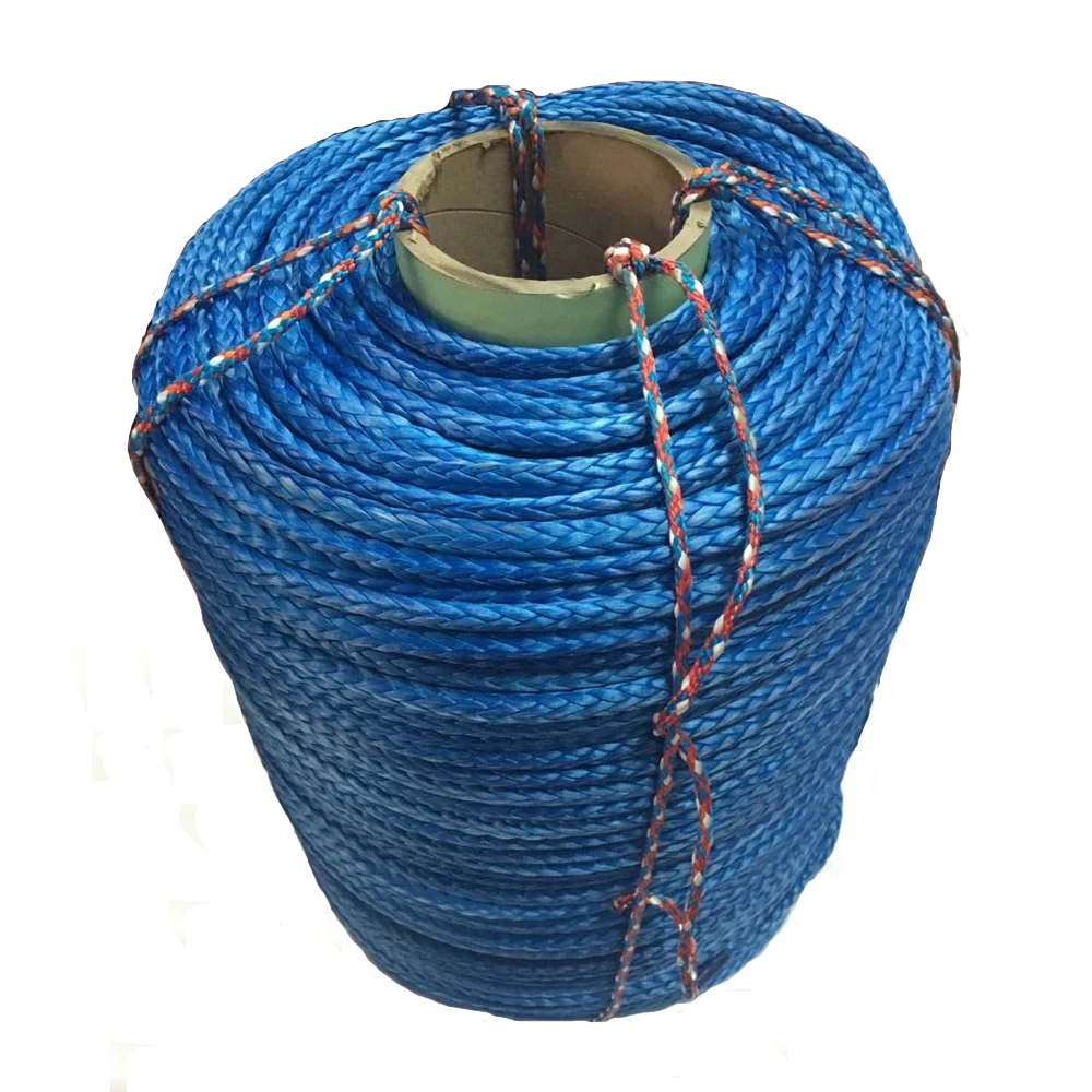 14 мм x 100 м длина синтетической uhmwpe веревки лебедки синий цвет|uhmwpe rope|tow ropewinch line |