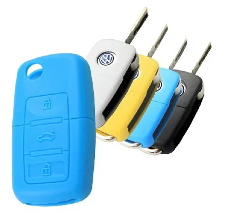 НОВЫЙ Горячий силиконовый чехол автомобиль ключ для VW Volkswagen Passat Polo Golf Touran Бора SEAT