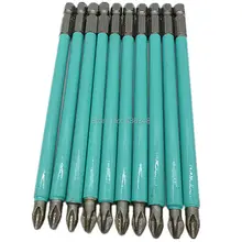 10 шт. 125 мм Шестигранная Крестовая Ph2 Магнитная отвертка Биты противоскользящая головка отвертка бит шестигранный хвостовик противоскользящая электрическая отвертка Набор бит